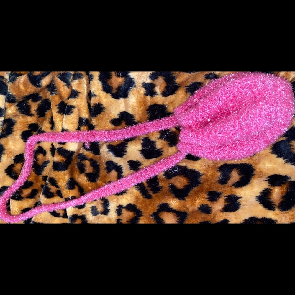 Pink fuzzy purse